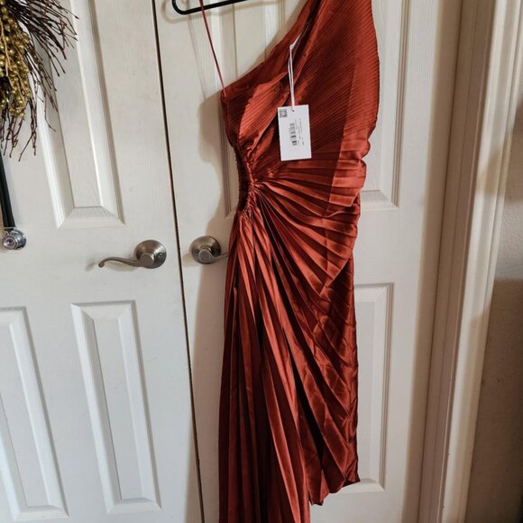 Saints & Secrets Pleated Asymmetric Maxi Dress – AU 10 / US M – NWT - Picture 7 of 13
